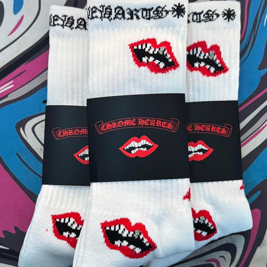 Chrome heart socks
